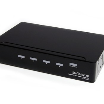 Divisor HDMI StarTech.com 4 Puertos con Audio Splitter - Modelo ST124HDMI2