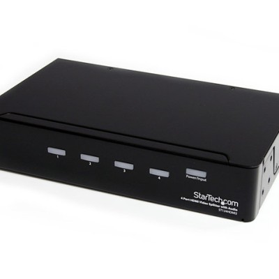 Divisor StarTech.com ST124HDMI2 - HDMI 4 Puertos - Audio Splitter - 1920x1200 - 1080p - ST124HDMI2