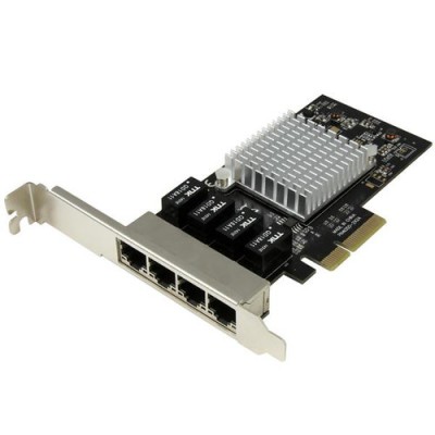 Tarjeta de Red StarTech.com - PCI-e - 2000 Mbit/s - 4x Ethernet - ST4000SPEXI