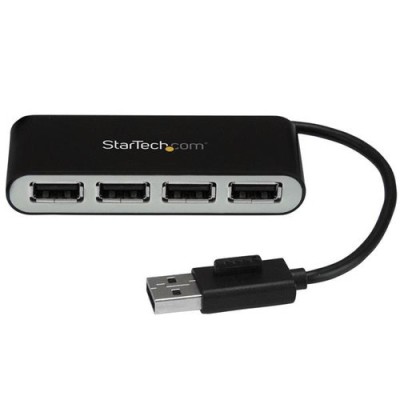 Hub StarTech.com ST4200MINI2 - USB 2.0 - 4 Puertos - Negro - ST4200MINI2