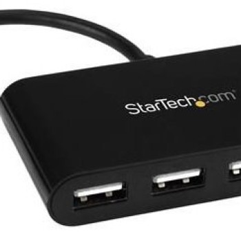 Hub USB StarTech.com 4 Puertos USB Tipo C a USB Tipo A Negro ST4200MINIC