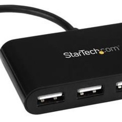 Hub USB StarTech.com ST4200MINIC - 4 Puertos - USB Tipo C a USB Tipo A - Negro - ST4200MINIC