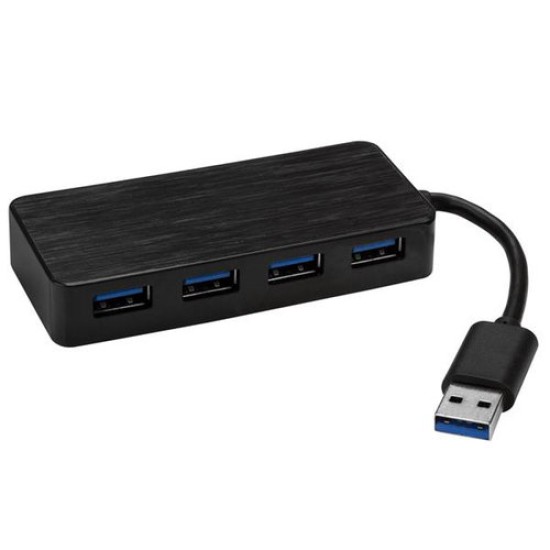 Hub Concentrador StarTech.com ST4300MINI - USB 3.0 - 4 Puertos - Negro - ST4300MINI