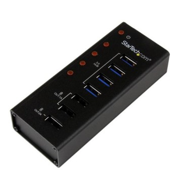 HUB Concentrador StarTech.com - 4 Puertos USB 3.0 - 3 de Carga USB - Carcasa de Metal - ST4300U3C3