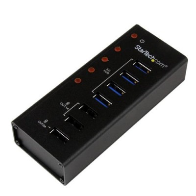 HUB Concentrador StarTech.com - 4 Puertos USB 3.0 - 3 de Carga USB - Carcasa de Metal - ST4300U3C3 HUB Concentrador StarTech.com - 4 Puertos USB 3.0 - 3 de Carga USB - Carcasa de Metal - ST4300U3C3