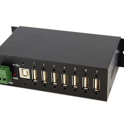 Concentrador HUB Industrial StarTech.com - 7 Puertos USB 2.0 - Montaje en Superficie - ST7200USBM