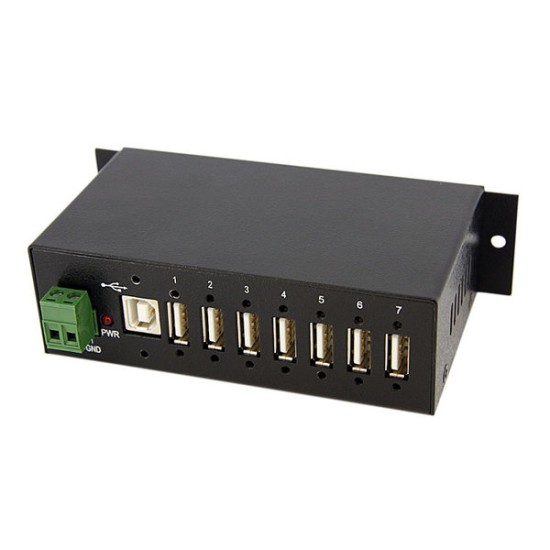 Concentrador HUB Industrial StarTech.com - 7 Puertos USB 2.0 - Montaje en Superficie - ST7200USBM