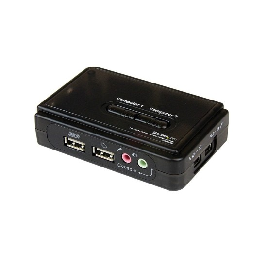 KVM StarTech.com - 2 Puertos VGA - 2x USB-A - 2x USB-B - 2x 3.5mm - SV211KUSB