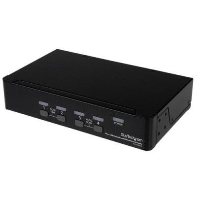 KVM StarTech.com - 4 Puertos DisplayPort - USB - 3.5 mm - SV431DPUA