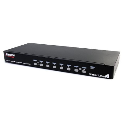 Conmutador Switch KVM StarTech.com SV831DUSBAU - 8 Puertos VGA - USB A - Audio - 1U Rack - SV831DUSBAU Conmutador Switch KVM StarTech.com SV831DUSBAU - 8 Puertos VGA - USB A - Audio - 1U Rack - SV831DUSBAU