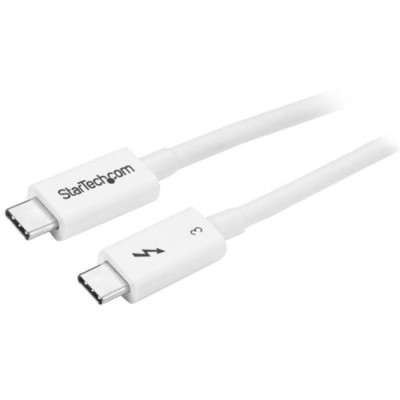 Cable StarTech.com TBLT34MM50CW - Thunderbolt 3 - USB-C - Macho/Macho - 50cm - Blanco - TBLT34MM50CW Cable StarTech.com TBLT34MM50CW - Thunderbolt 3 - USB-C - Macho/Macho - 50cm - Blanco - TBLT34MM50CW