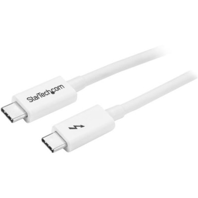 Cable StarTech.com TBLT3MM1MW - Thunderbolt 3 - USB-C - Macho/Macho - 1m - Blanco - TBLT3MM1MW