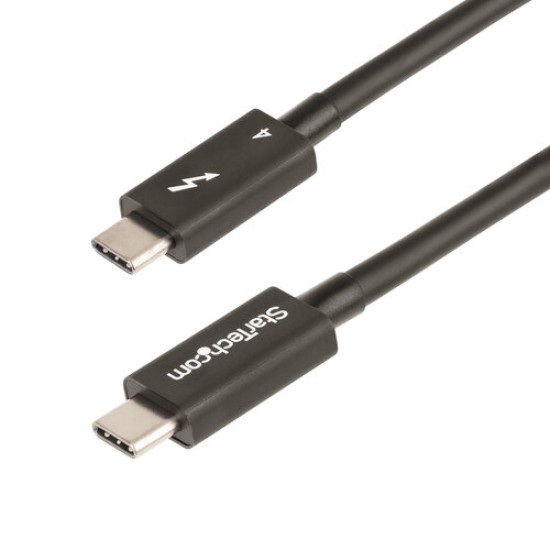 Cable StarTech.com TBLT4MM1M Thunderbolt 4 - USB 4.0 - 1M - Negro - TBLT4MM1M