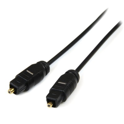 Cable StarTech.com 4.5m TosLink de Audio Digital Óptico SPDIF Delgado - Negro - THINTOS15