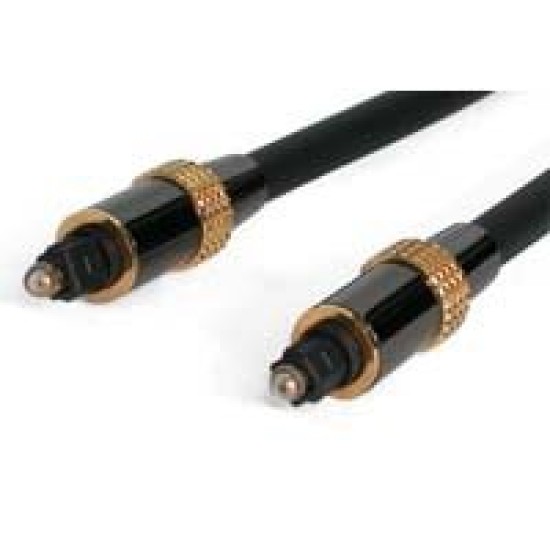 Cable StarTech.com - 6m - TosLink - Audio Digital Óptico - SPDIF Premium - Negro - TOSLINK20