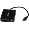 Adaptador de Red StarTech.com - USB-C a 2 Puertos Ethernet - Gigabit - Negro - US1GC301AU2R Adaptador de Red StarTech.com - USB-C a 2 Puertos Ethernet - Gigabit - Negro - US1GC301AU2R