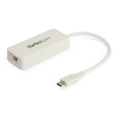 Adaptador de Red StarTech.com - USB-C a RJ-45 - USB Extra - Macho/Hembra - 10/100/1000Mbps - US1GC301AUW