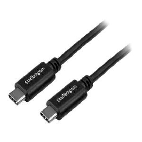 Cable StarTech.com USB2CC50CM - USB Tipo-C - Macho a Macho - 0.5 m - Negro - USB2CC50CM