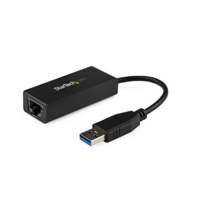 Adaptador Tarjeta StarTech.com USB 3.0 de Red Externa NIC a 1 Puerto Gigabit Ethernet - 1Gbps RJ45 USB-A - Negro - USB31000S Adaptador Tarjeta StarTech.com USB 3.0 de Red Externa NIC a 1 Puerto Gigabit Ethernet - 1Gbps RJ45 USB-A - Negro - USB31000S
