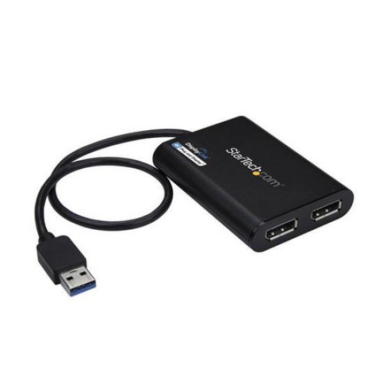 Adaptador de Vídeo Externo StarTech.com - USB 3.0 a DisplayPort - Doble - USB32DP24K60