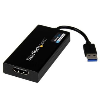 Adaptador de Video StarTech.com USB 3.0 a HDMI 4K Ultra HD Negro - USB32HD4K Adaptador de Video StarTech.com USB 3.0 a HDMI 4K Ultra HD Negro - USB32HD4K