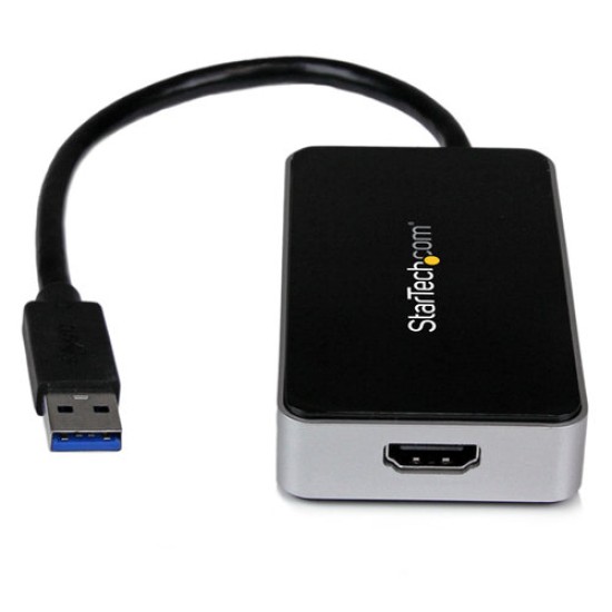 Adaptador StarTech.com - Conecta USB 3.0 a HDMI con Hub USB 1 Puerto - Cable - 1080p - USB32HDEH