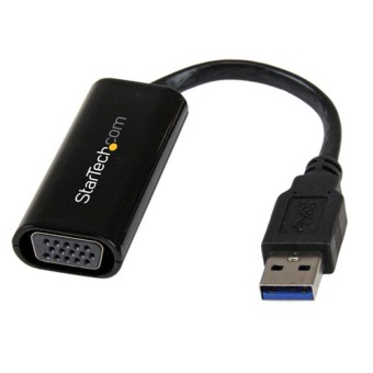 Adaptador de Video StarTech USB 3.0 a VGA - Negro - Resolución 1920x1200 - Modelo USB32VGAES