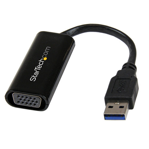 Adaptador de Video StarTech USB 3.0 a VGA - Negro - Resolución 1920x1200 - Modelo USB32VGAES