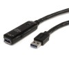 Cable Extensor StarTech.com USB3AAEXT10M - USB 3.0 - 10m - Macho a Hembra - Negro - USB3AAEXT10M Cable Extensor StarTech.com USB3AAEXT10M - USB 3.0 - 10m - Macho a Hembra - Negro - USB3AAEXT10M