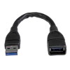 Cable Extensor StarTech.com - USB 3.0 - Alargador - SuperSpeed - Negro - USB3EXT6INBK Cable Extensor StarTech.com - USB 3.0 - Alargador - SuperSpeed - Negro - USB3EXT6INBK