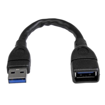 Cable Extensor StarTech.com - USB 3.0 - Alargador - SuperSpeed - Negro - USB3EXT6INBK