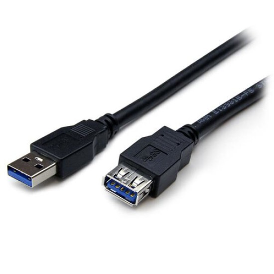 Cable Extensor USB StarTech.com - USB 3.0 - 2m  - USB a Macho a Hembra - USB3SEXT2MBK