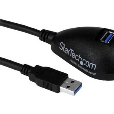 Cable StarTech.com USB3SEXT5DKB - Extensión USB 3.0 Tipo A - Macho a Hembra - 1.5Mts - USB3SEXT5DKB