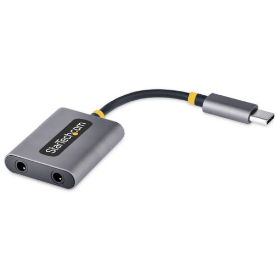 Divisor de Audio StarTech USBC-AUDIO-SPLITTER - USB C - 2x 3.55mm - USBC-AUDIO-SPLITTER