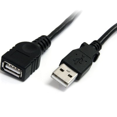 Cable USB StarTech.com - USB 2.0 - USB A - 3 Mts - Macho - Hembra - Negro - USBEXTAA10BK