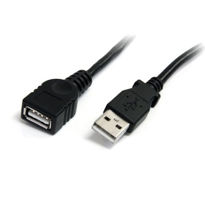 Cable USB StarTech.com - USB 2.0 - USB A - 3 Mts - Macho - Hembra - Negro - USBEXTAA10BK Cable USB StarTech.com - USB 2.0 - USB A - 3 Mts - Macho - Hembra - Negro - USBEXTAA10BK