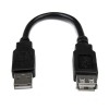 Cable Extensor StarTech.com - USB 2.0 - 15cm - USBEXTAA6IN Cable Extensor StarTech.com - USB 2.0 - 15cm - USBEXTAA6IN
