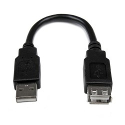 Cable Extensor USB 2.0 StarTech.com 15cm Macho/Hembra Modelo USBEXTAA6IN