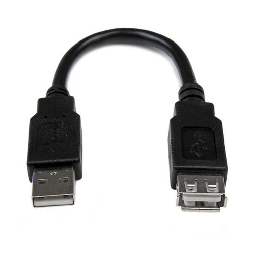 Cable Extensor USB 2.0 StarTech.com 15cm Macho/Hembra Modelo USBEXTAA6IN
