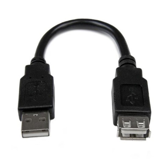 Cable Extensor StarTech.com - USB 2.0 - 15cm - USBEXTAA6IN