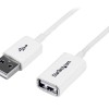 Cable StarTech.com 1m Extension Alargador USB 2.0 Macho a Hembra - Blanco - USBEXTPAA1MW Cable StarTech.com 1m Extension Alargador USB 2.0 Macho a Hembra - Blanco - USBEXTPAA1MW