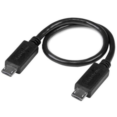 Cable StarTech.com USB OTG - 20cm - Adaptador Micro USB a Micro USB - Macho a Macho - UUUSBOTG8IN Cable StarTech.com USB OTG - 20cm - Adaptador Micro USB a Micro USB - Macho a Macho - UUUSBOTG8IN