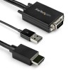 Adaptador StarTech.com VGA2HDMM2M - VGA a - HDMI - Alimentación USB - 2 Mts - 1080p - Negro - VGA2HDMM2M Adaptador StarTech.com VGA2HDMM2M - VGA a - HDMI - Alimentación USB - 2 Mts - 1080p - Negro - VGA2HDMM2M