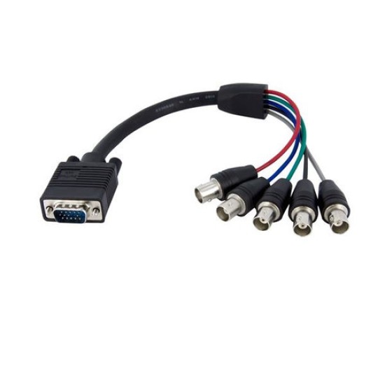 Cable StarTech.com - 30cm - Coaxial VGA a 5 Bnc Rgbhv - Para Monitor - VGABNCMF1