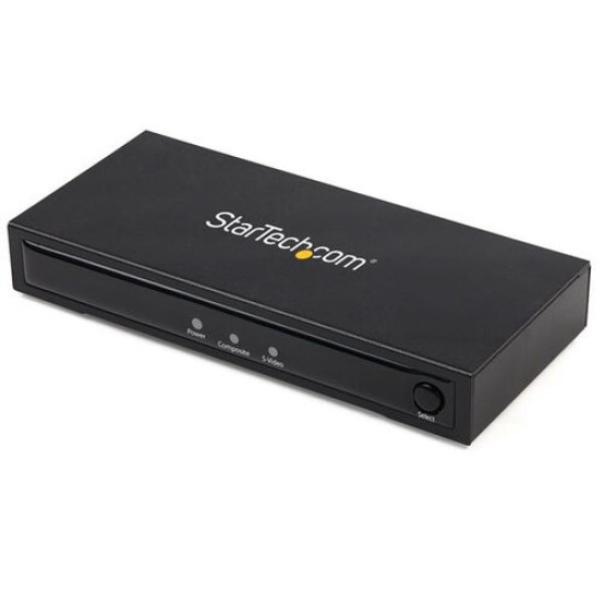 Adaptador S-Video StarTech.com VID2HDCON2 - S-Video a HDMI con Audio - 720p - VID2HDCON2