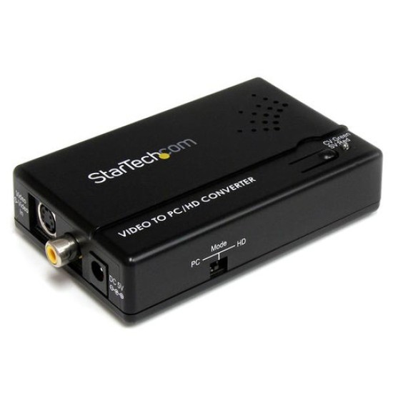 Adaptador Convertidor StarTech.com - S-video y RCA a VGA - VID2VGATV2