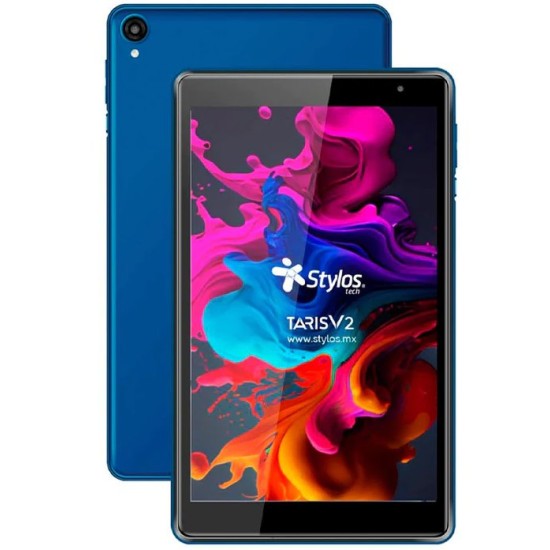 Tablet Stylos Taris V2 - 8" - Quad Core - 2GB - 32GB - Cámaras 0.3MP/2MP - Android - Azul - STTA81A
