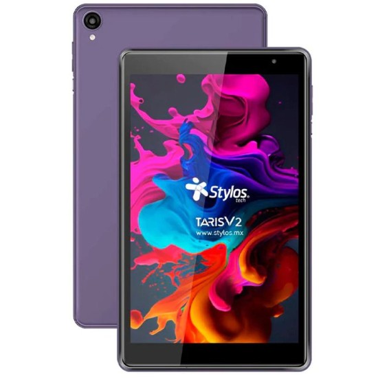 Tablet Stylos Taris V2 - 8" - Quad Core - 2GB - 32GB - Cámaras 0.3MP/2MP - Android - Morado - STTA81M