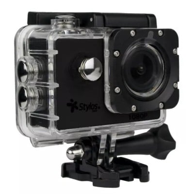 Cámara Stylos STVACX3 - 2" - 12MP - 1080p - Wi-Fi - A Prueba de Agua 30 M - Negro  - STVACX3B