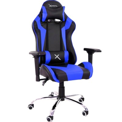 Silla Gamer XZeal XZ10 - Soporta 115Kg - Negro con Azul - ZXSXZ10A